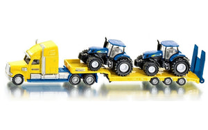 Siku 1/87 US Truck with New Holland tractors<br>(Shipped in 10-14 days)